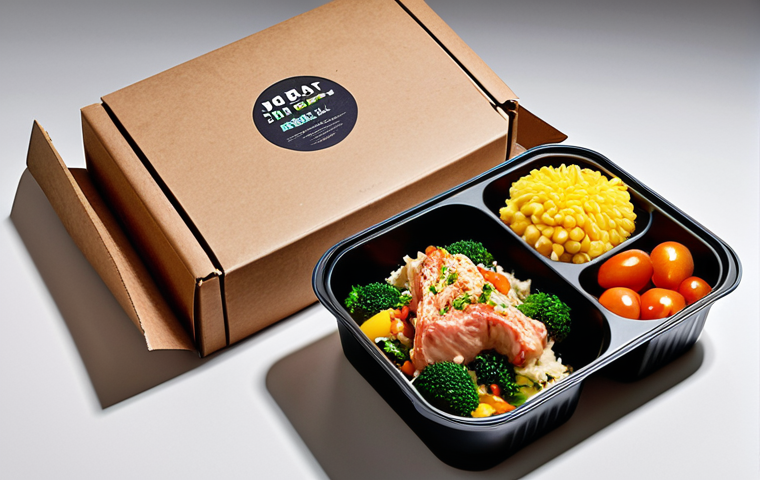 **Image Prompt:** A visually appealing and user-friendly meal kit package. Show clear instructions, vibrant colors emphasizing freshness, and sustainable packaging (e.g., paper or minimal plastic). Focus on a design that evokes a feeling of convenience and healthy eating. Perhaps include appetizing imagery of the finished meal.