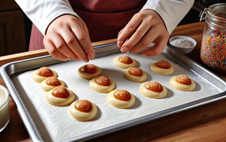 A person is baking Dalgona candy with a kit, feeling like a Konditor, with ingredients and clear instructions.