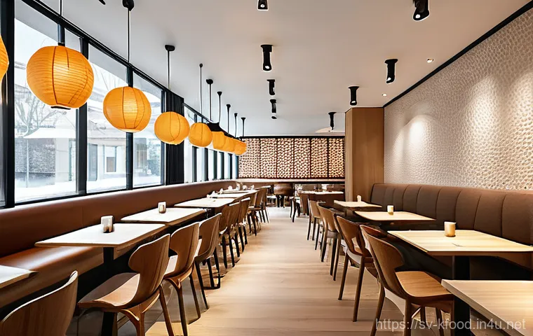 한식 레스토랑 창업 아이디어 - Image Prompt 1: Inviting Ambiance & Architectural Fusion**