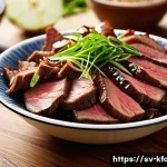 한식 불고기 레시피 - **Bulgogi Marinade Artistry:** A close-up, eye-level shot captures a large, clear glass bowl filled ...