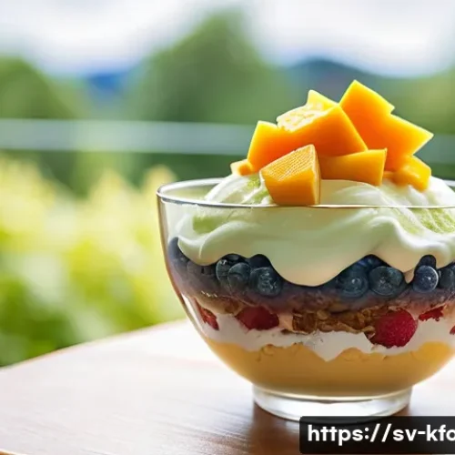 한식 디저트 종류 및 레시피 - **A Refreshing Summer Bingsu on a Swedish Balcony**
    An inviting close-up shot of a visually appe...